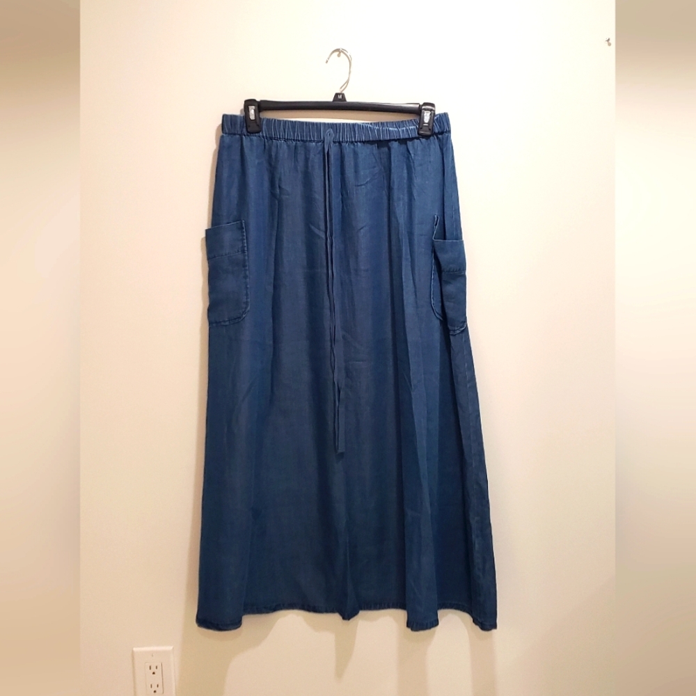 Plus Size Tall Maxi 100% Tencel Skirt